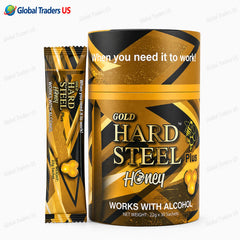 Gold Hard Steel Plus Honey Sachets 30 Count – Energy & Performance Support