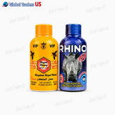 Kingdom Royal Honey & Rhino 69 Liquid Shot Bundle – 2 Pack (2oz Each)