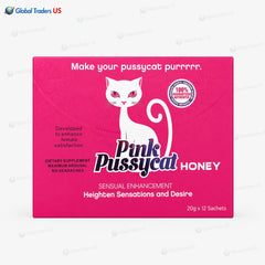 Pink Pussycat Honey Premium Herbal Honey Gel – 12 Sachets (20g Each) – Women’s Wellness Formula