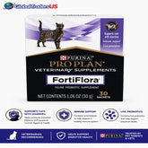 Purina Pro Plan Veterinary Supplements FortiFlora for Cats – Probiotic Supplement 30 Sachets | Digestive & Immune Support