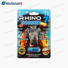 Rhino 7 50000K Premium Herbal Capsule | Single Pack Wellness Supplement