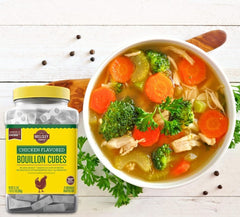 Wellsley Farms Chicken Flavored Bouillon Cubes – 75 Count (Makes 150 Cups of Broth)
