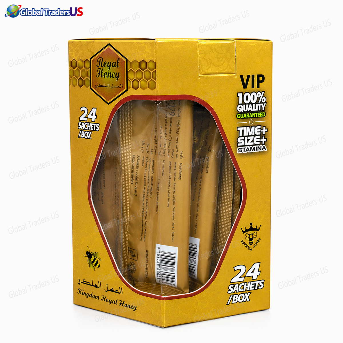 VIP Royal Honey Sachets – Natural Energy & Stamina Boost – 24 Pack USA