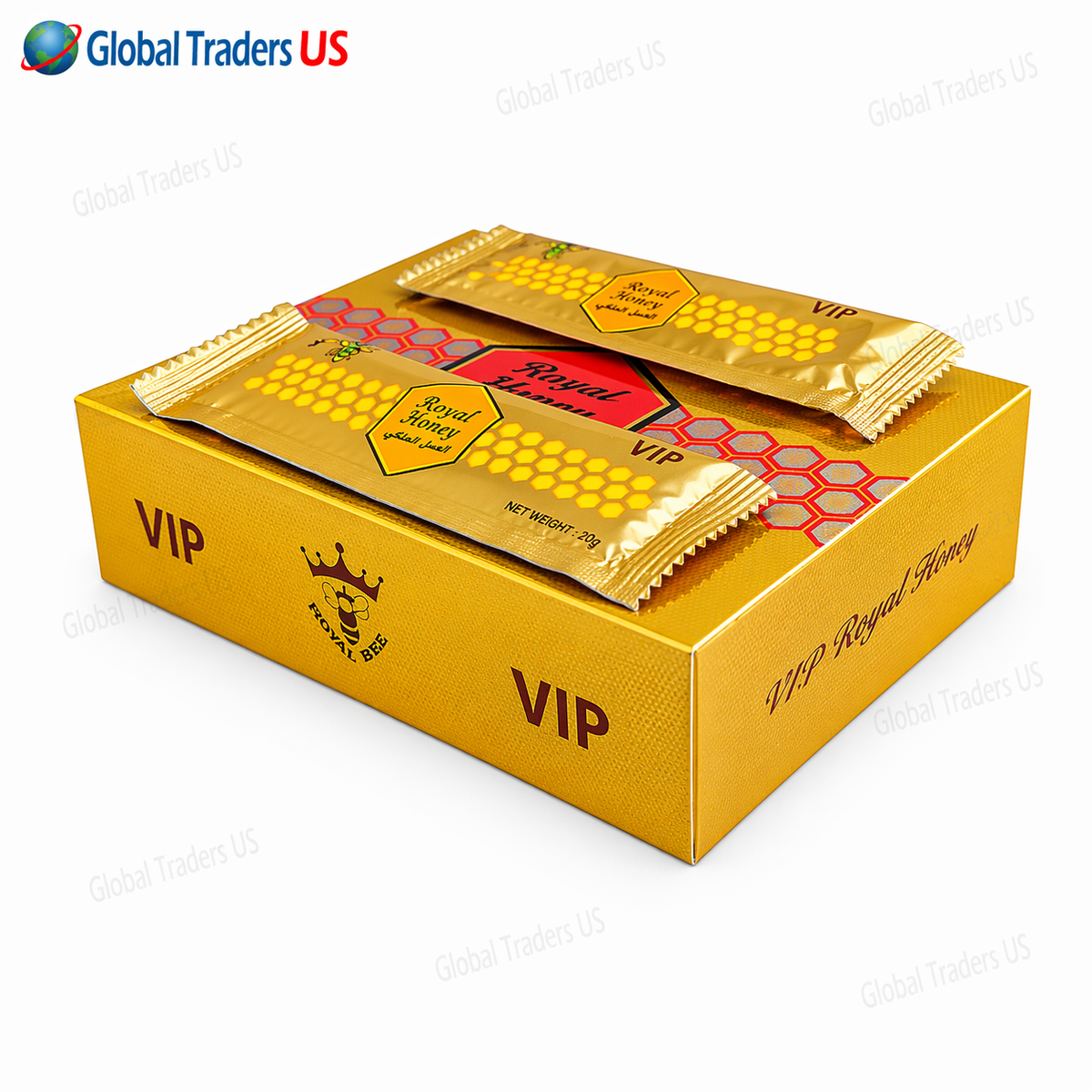 Royal Honey Royal Honey VIP Sachets for Men – Premium Honey Pack | Energy, Stamina -12 Pack