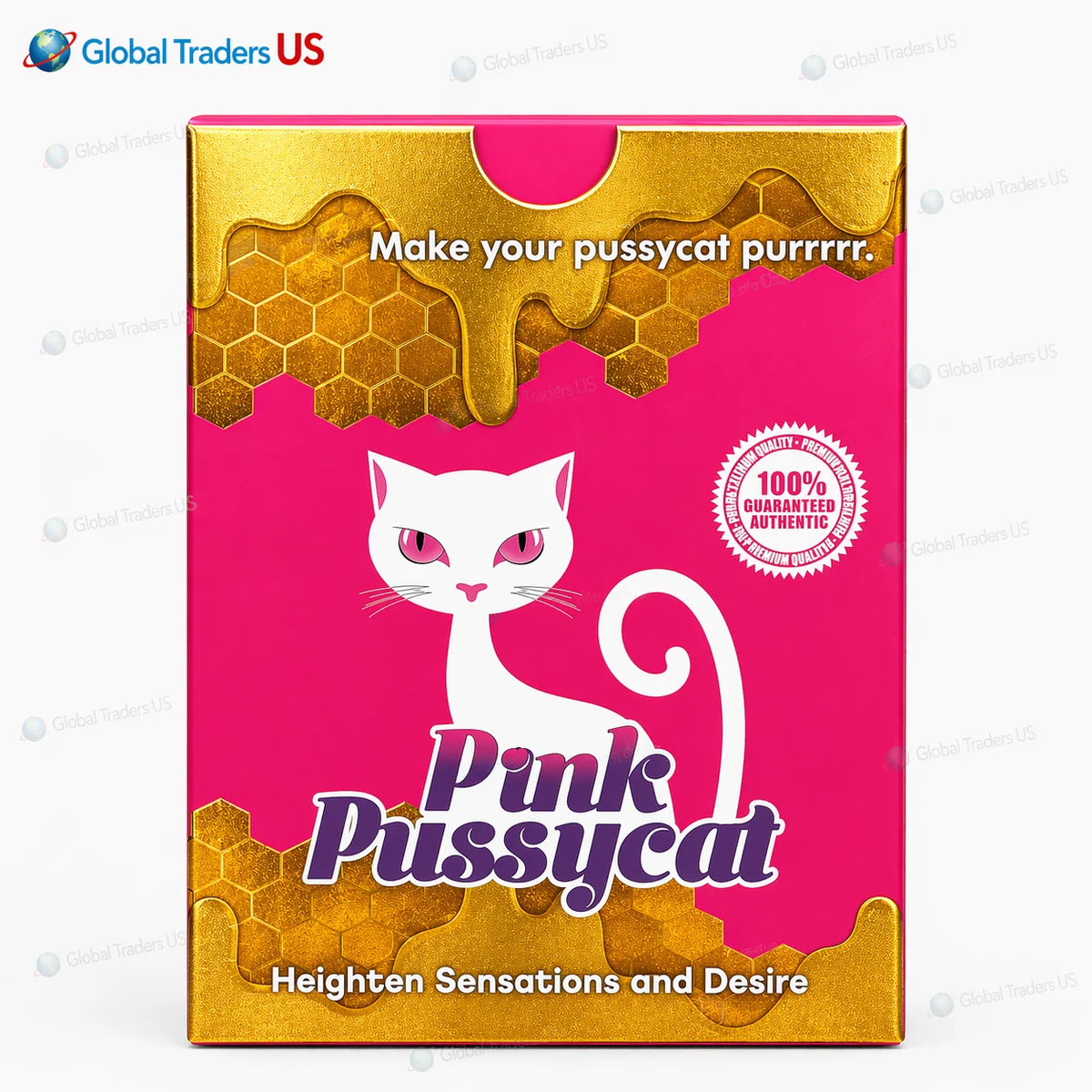 Pink Pussycat Honey for Women – 12 Tubes (22g Each) | Natural Female Vitality Booster