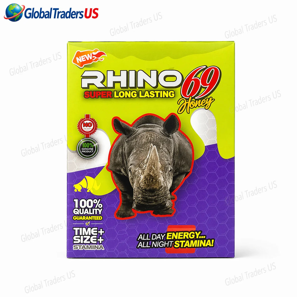 Rhino 69 Honey – Super Long Lasting Male Performance Booster | All-Day Energy & Stamina
