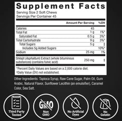 Force Factor Supreme Shilajit Soft Chews, 90 ct.