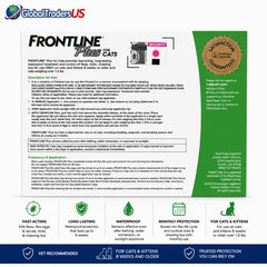 Frontline Plus for Cats Flea & Tick Treatment – 6 Monthly Doses | Waterproof Protection for Cats & Kittens 8 Weeks+