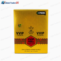 VVIP Honey Tube – Premium Natural Energy & Stamina Boost | Herbal Honey Packs (12 Pouches)