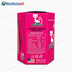 Pink Pussycat Honey 24 Sachets Box – Sensual Enhancement Herbal Supplement | 100% Authentic