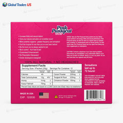 Pink Pussycat Honey Premium Herbal Honey Gel – 12 Sachets (20g Each) – Women’s Wellness Formula
