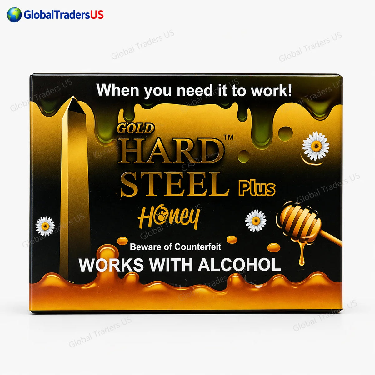 Gold Hard Steel Honey for Men – Male Enhancement & Stamina Booster Sachets