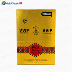 VVIP Honey Tube – Premium Natural Energy & Stamina Boost | Herbal Honey Packs (12 Pouches)